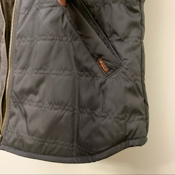 Prana Reversible Two Way Vest Jacket,apres ski vest Brown Wool Blend Polyester - Picture 8 of 17